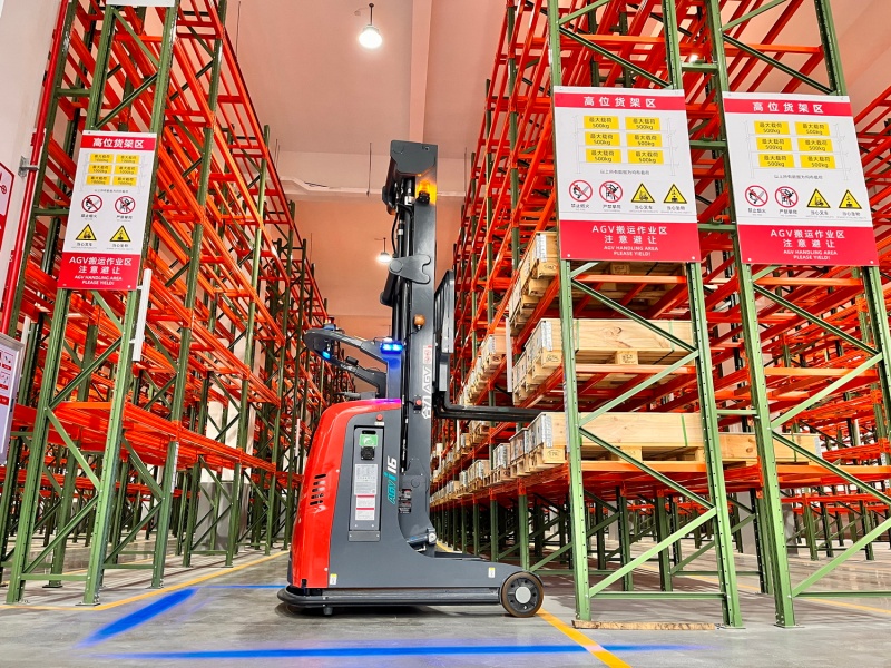 乾豪工业的智能物流系统AGV-为合力的技术点赞